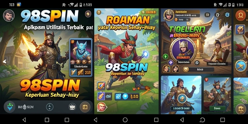 Tampilan gameplay 98SPIN yang menarik dan fungsional.