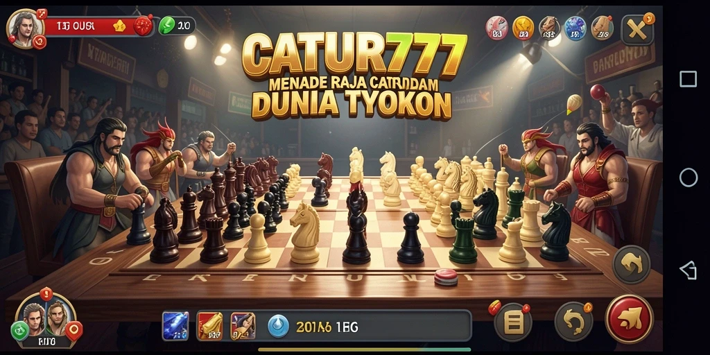 Tampilan menarik dari gameplay Tycoon dalam CATUR777.