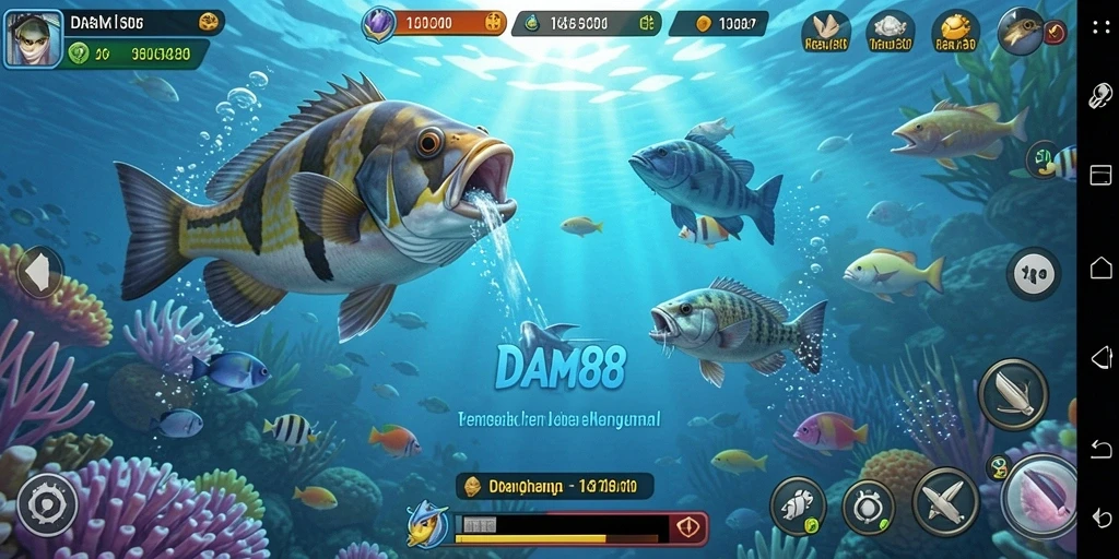 Screenshot gameplay Tembak Ikan yang seru di DAM88.