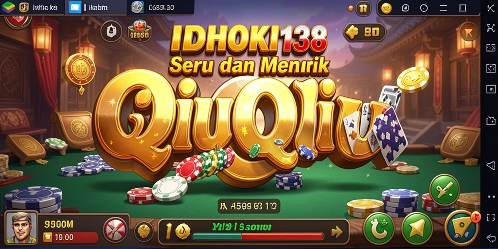 Tampilan gameplay seru dari IDRHOKI138 yang menampilkan aksi QiuQiu.