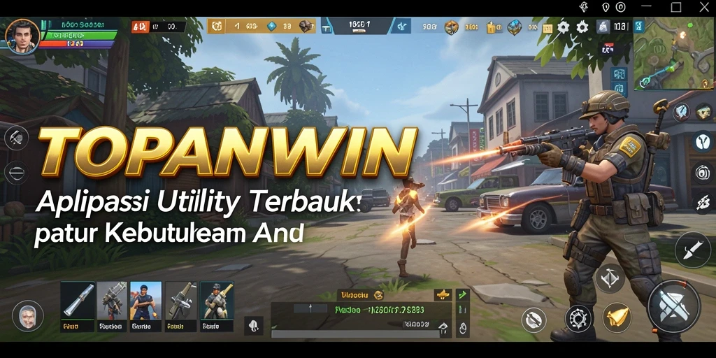 Tampilan antarmuka aplikasi TOPANWIN yang modern dan fungsional.