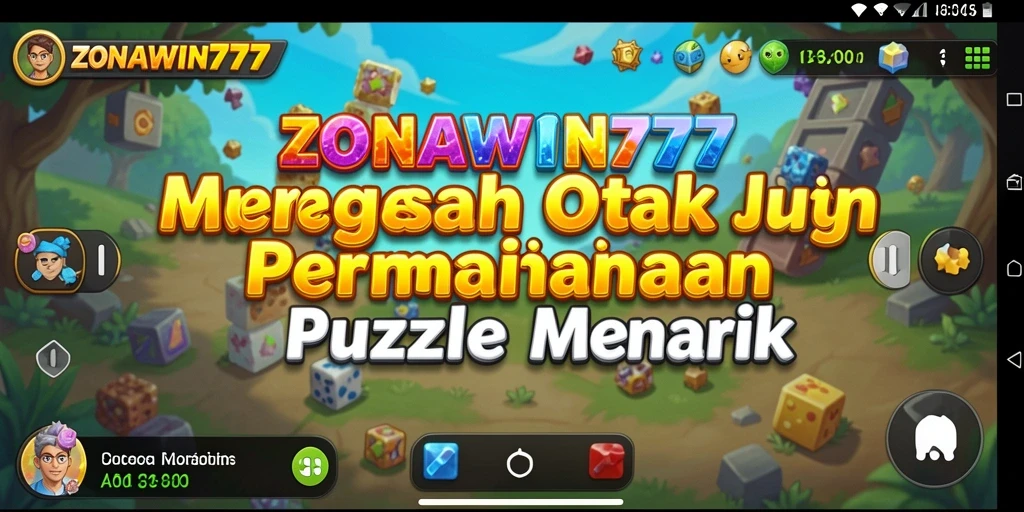 Tampilan gameplay ZONAWIN777 dengan tantangan Puzzle seru.